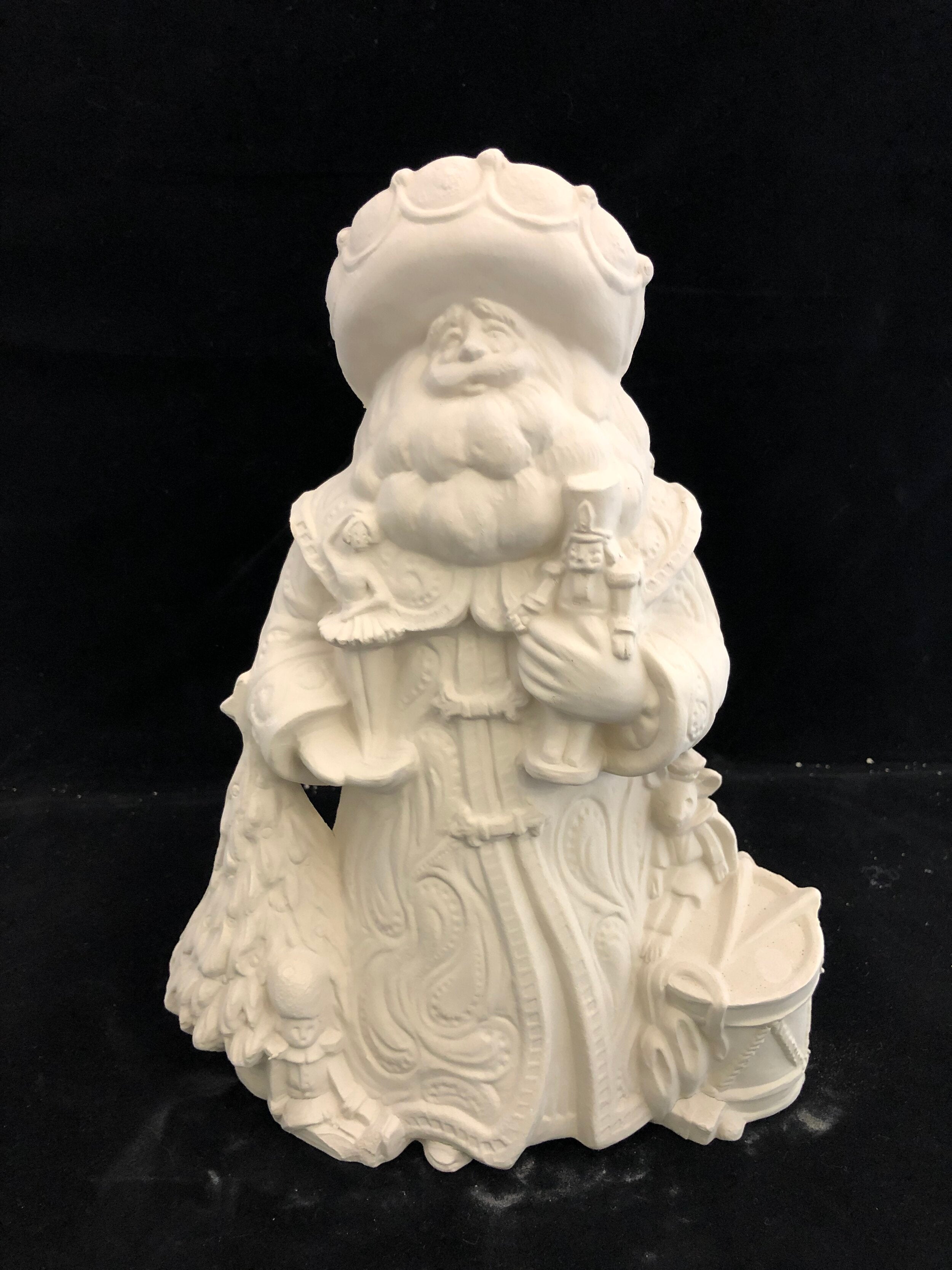 Nutcracker Santa Ceramic Bisque Ready to Paint 